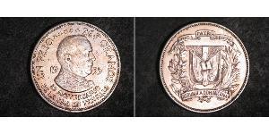 1 Peso Dominican Republic Silver 