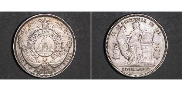 1 Peso Honduras Silver 