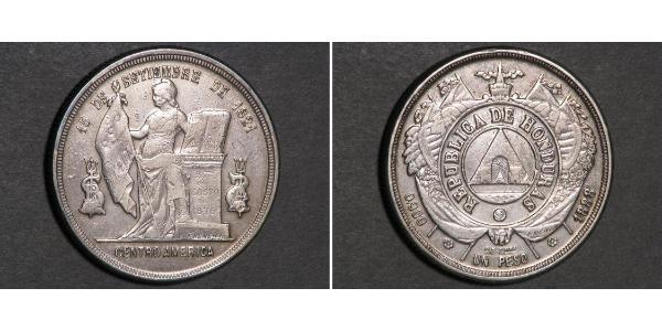 1 Peso Honduras Silver 