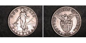 1 Peso Philippines Silver 