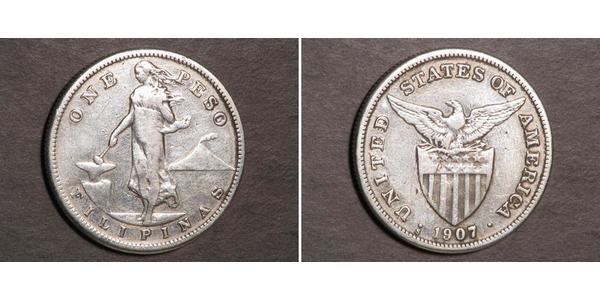 1 Peso Philippines Silver 