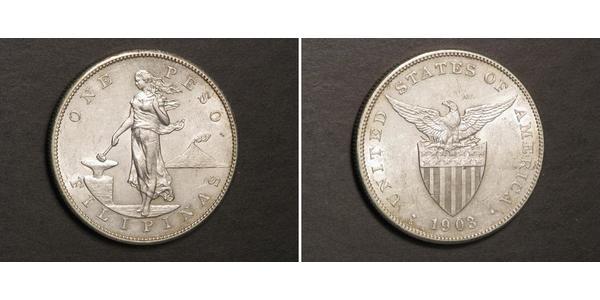 1 Peso Philippines Silver 