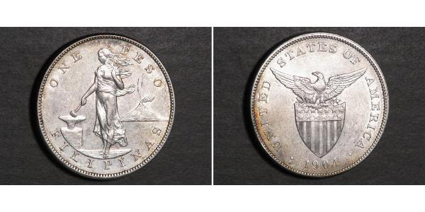 1 Peso Philippines Silver 
