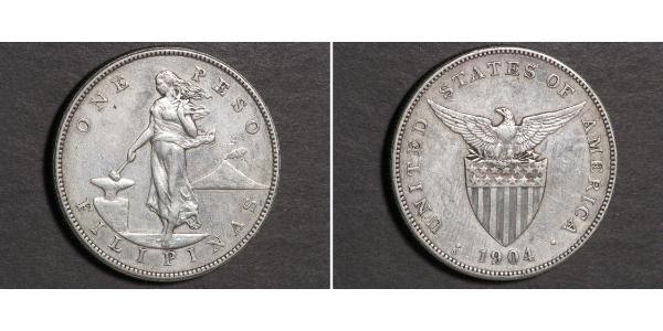 1 Peso Philippines Silver 