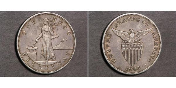 1 Peso Philippines Silver 