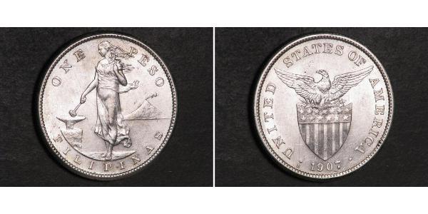 1 Peso Philippines Silver 