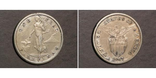 1 Peso Philippines Silver 