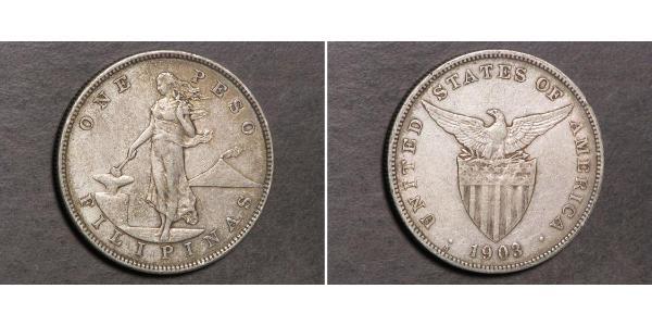 1 Peso Philippines Silver 