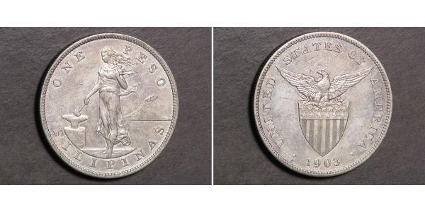1 Peso Philippines Silver 