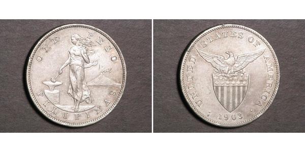 1 Peso Philippines Silver 