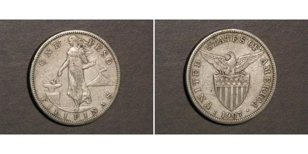 1 Peso Philippines Silver 