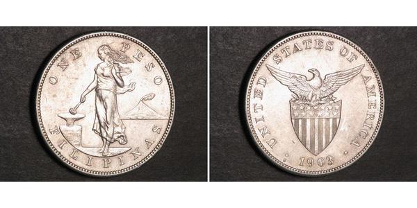 1 Peso Philippines Silver 