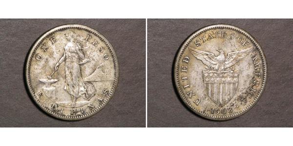 1 Peso Philippines Silver 