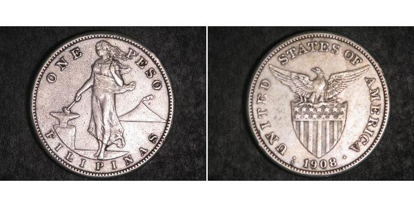 1 Peso Philippines Silver 