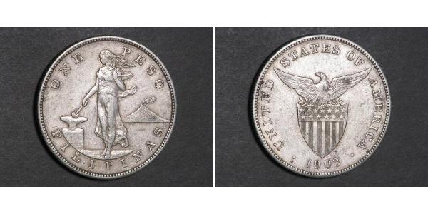 1 Peso Philippines Silver 