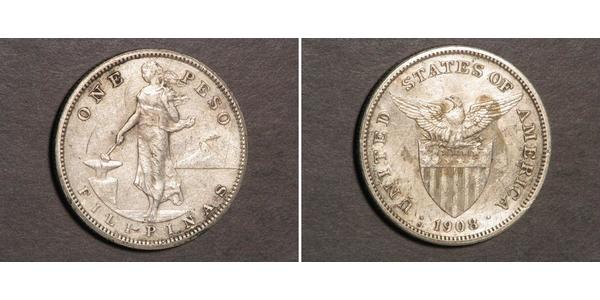 1 Peso Philippines Silver 