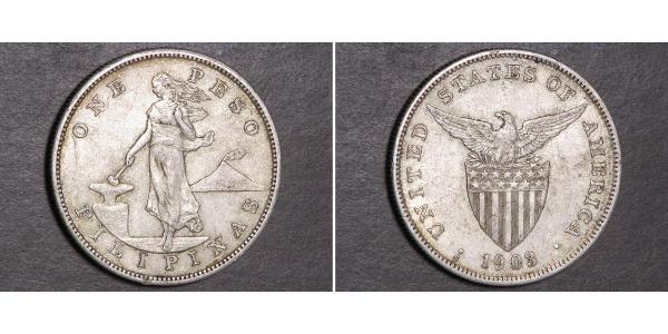 1 Peso Philippines Silver 