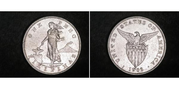 1 Peso Philippines Silver 