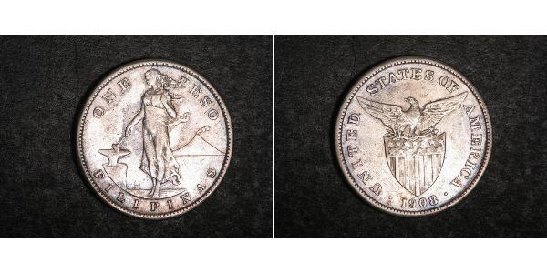 1 Peso Philippines Silver 