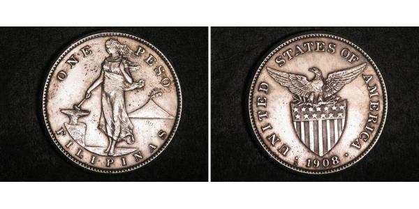 1 Peso Philippines Silver 