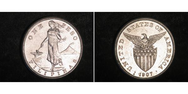 1 Peso Philippines Silver 