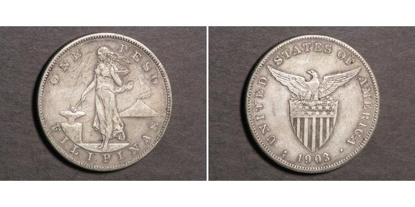 1 Peso Philippines Silver 
