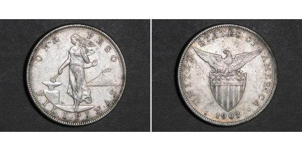 1 Peso Philippines Silver 