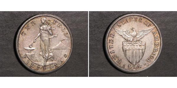 1 Peso Philippines Silver 