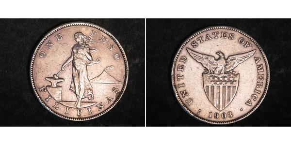 1 Peso Philippines Silver 