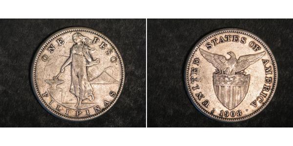 1 Peso Philippines Silver 