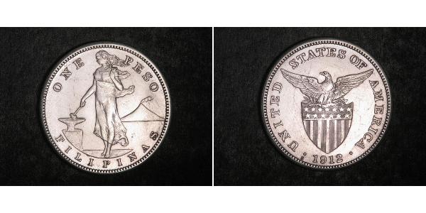 1 Peso Philippines Silver 