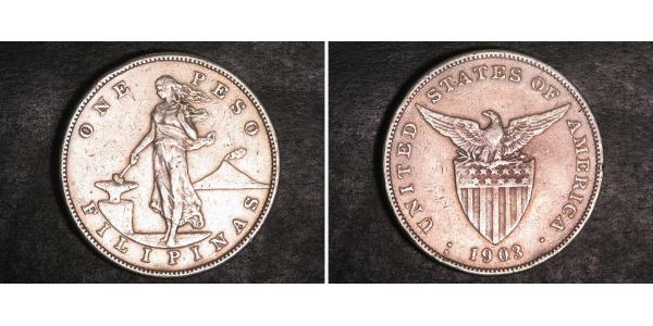1 Peso Philippines Silver 