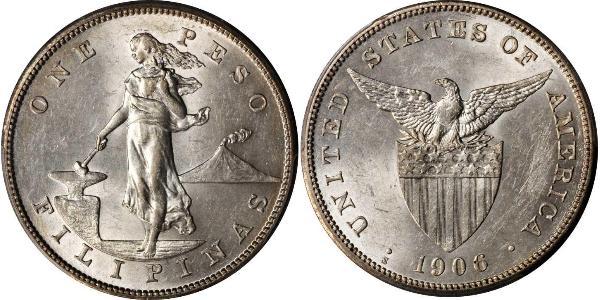 1 Peso Philippines Silver 
