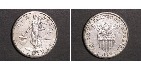 1 Peso Philippines Silver 