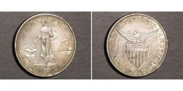 1 Peso Philippines Silver 