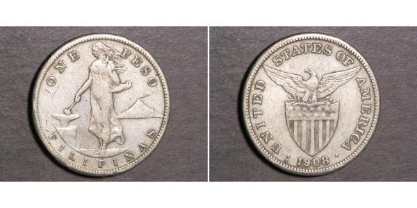 1 Peso Philippines Silver 