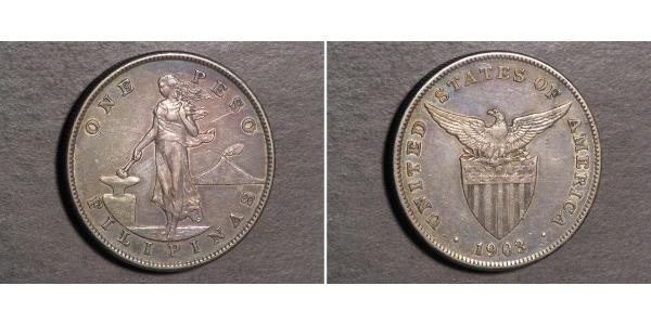 1 Peso Philippines Silver 