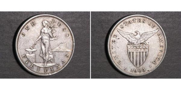 1 Peso Philippines Silver 