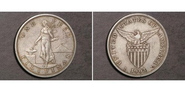 1 Peso Philippines Silver 