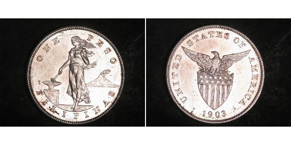 1 Peso Philippines Silver 
