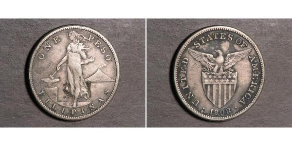 1 Peso Philippines Silver 