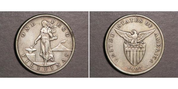 1 Peso Philippines Silver 