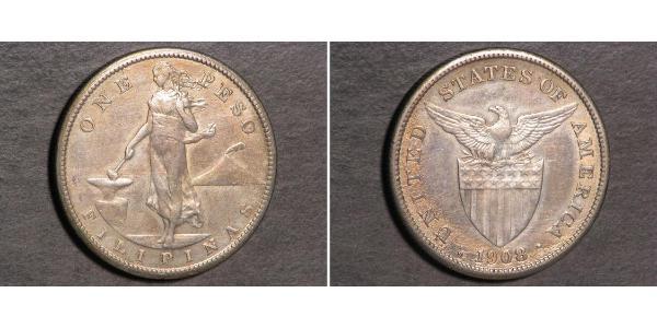 1 Peso Philippines Silver 