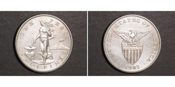 1 Peso Philippines Silver 