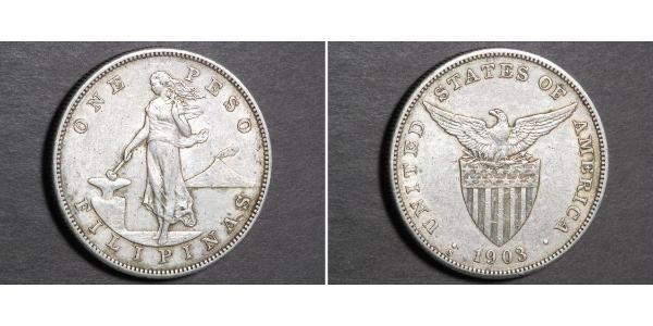 1 Peso Philippines Silver 