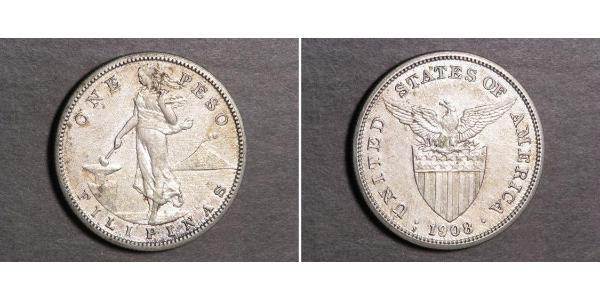 1 Peso Philippines Silver 