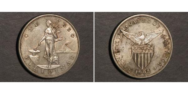 1 Peso Philippines Silver 