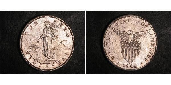 1 Peso Philippines Silver 