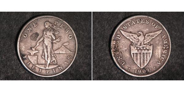 1 Peso Philippines Silver 