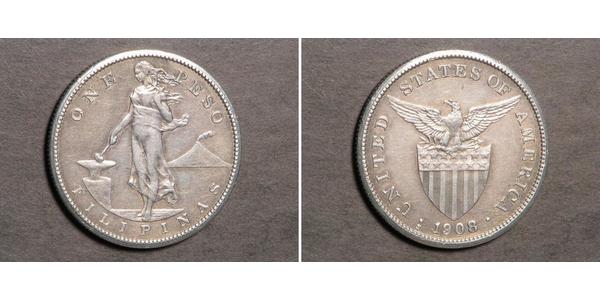 1 Peso Philippines Silver 